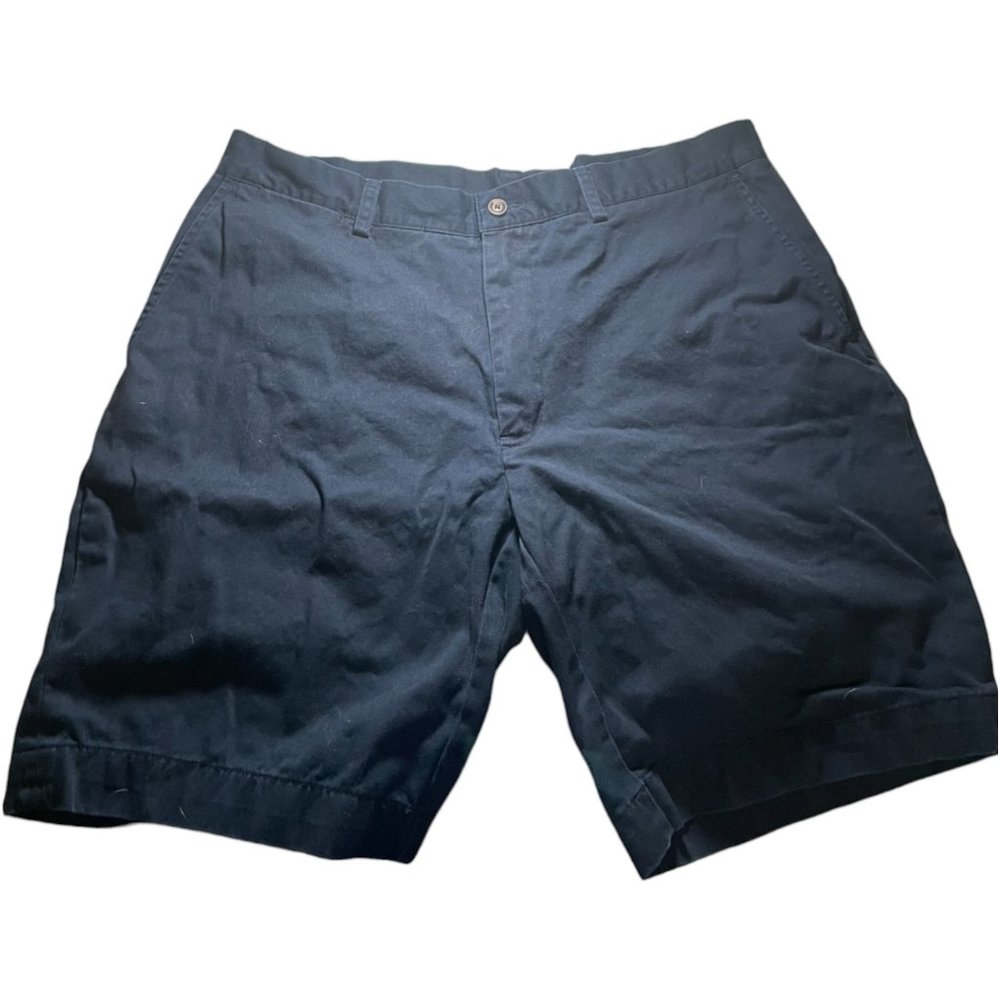 Polo by Ralph Lauren Flat Front Shorts, Solid Blue, 35" (P081723-2)